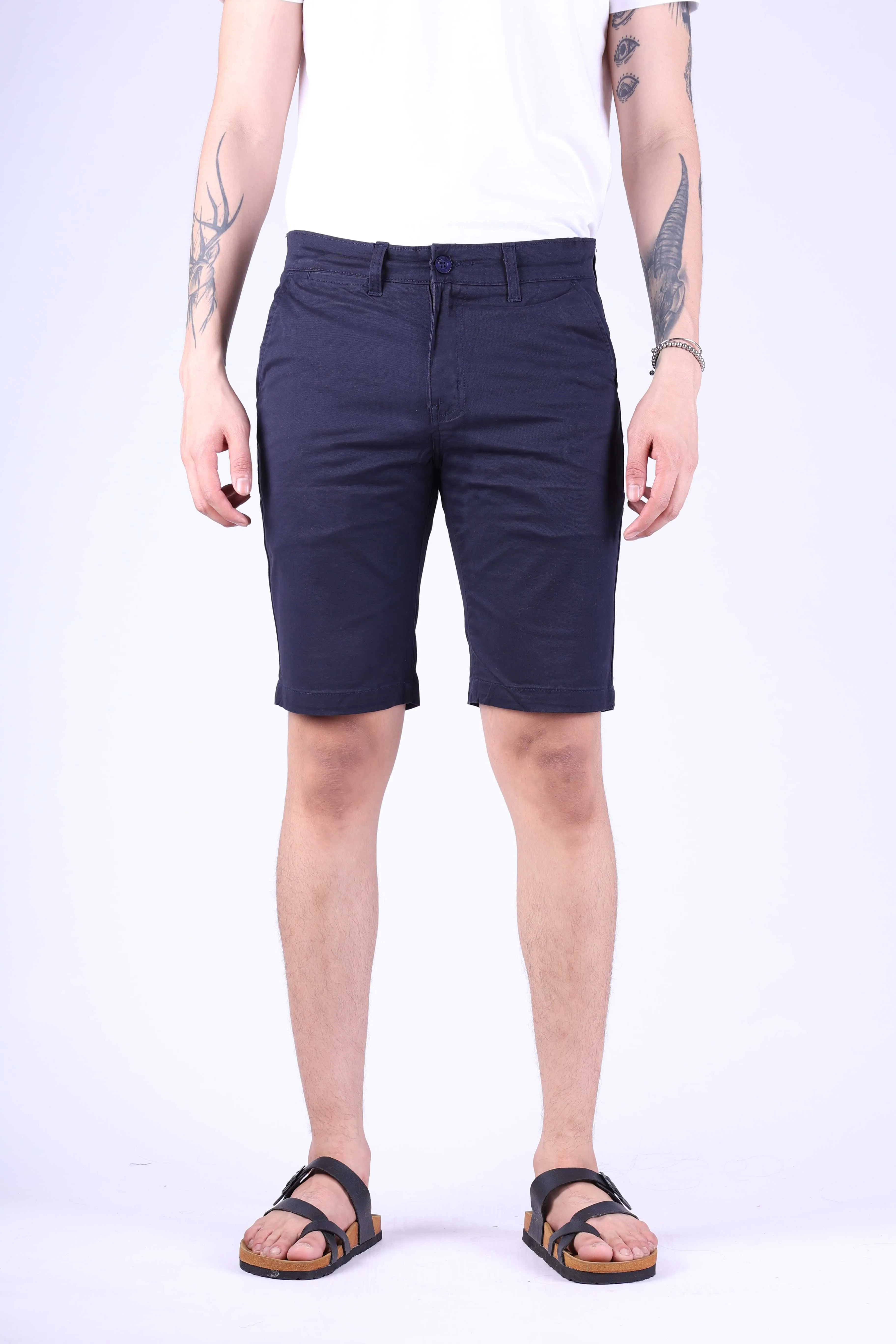 Jack Russel - Men Chino Shorts - Klassik  JS-501 Khali/ Navy