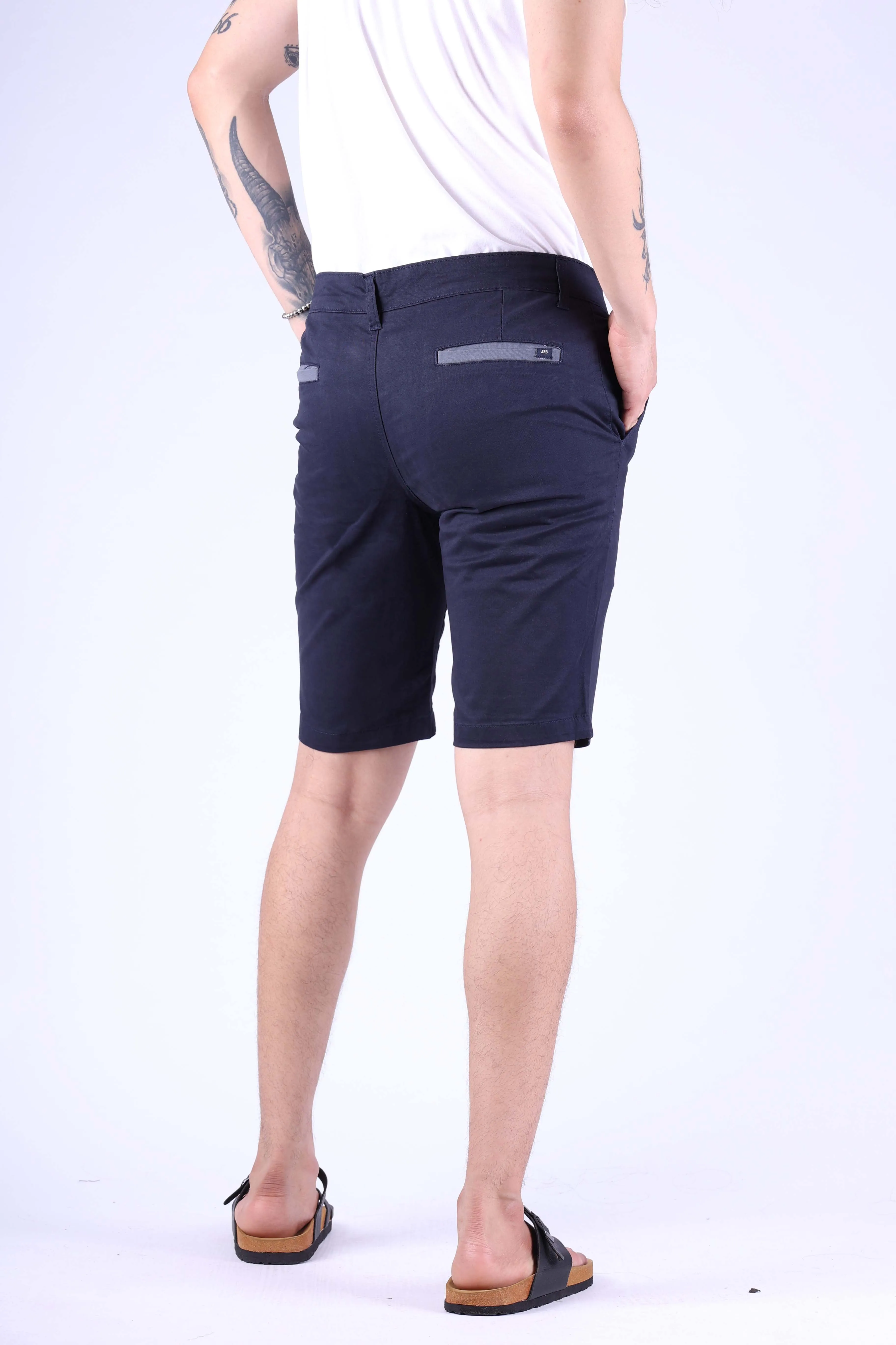 Jack Russel - Men Chino Shorts - Klassik  JS-501 Khali/ Navy