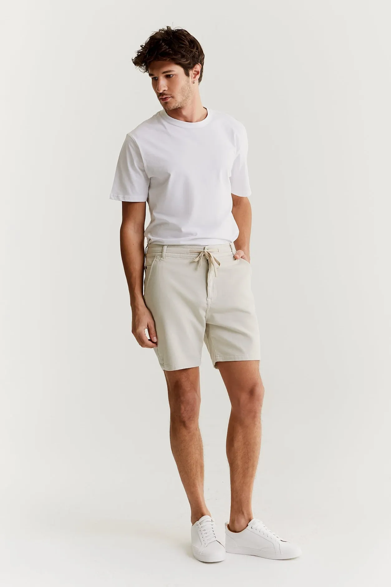 James Jogger Chino Shorts Stone