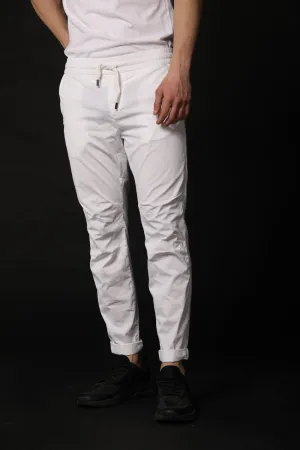 John pantalone chino uomo in cotone e nylon limited edition carrot fit