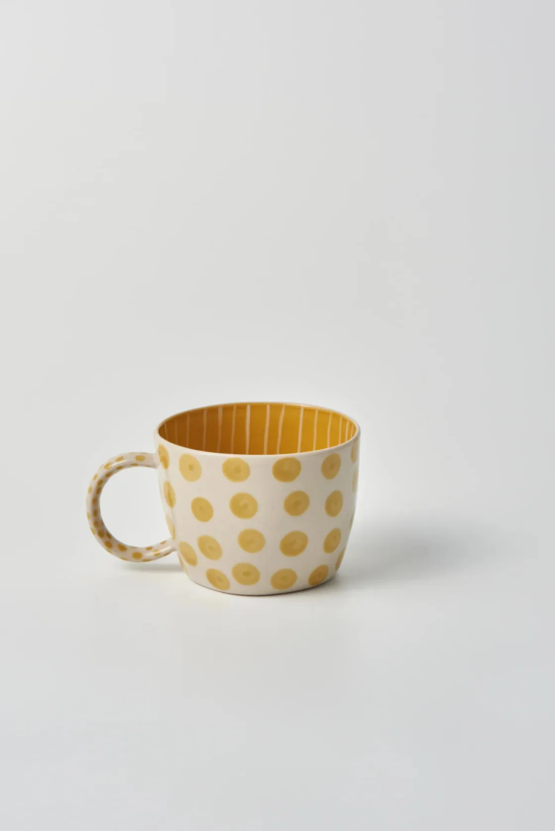 JONES & CO - CHINO MUG MUSTARD DOT