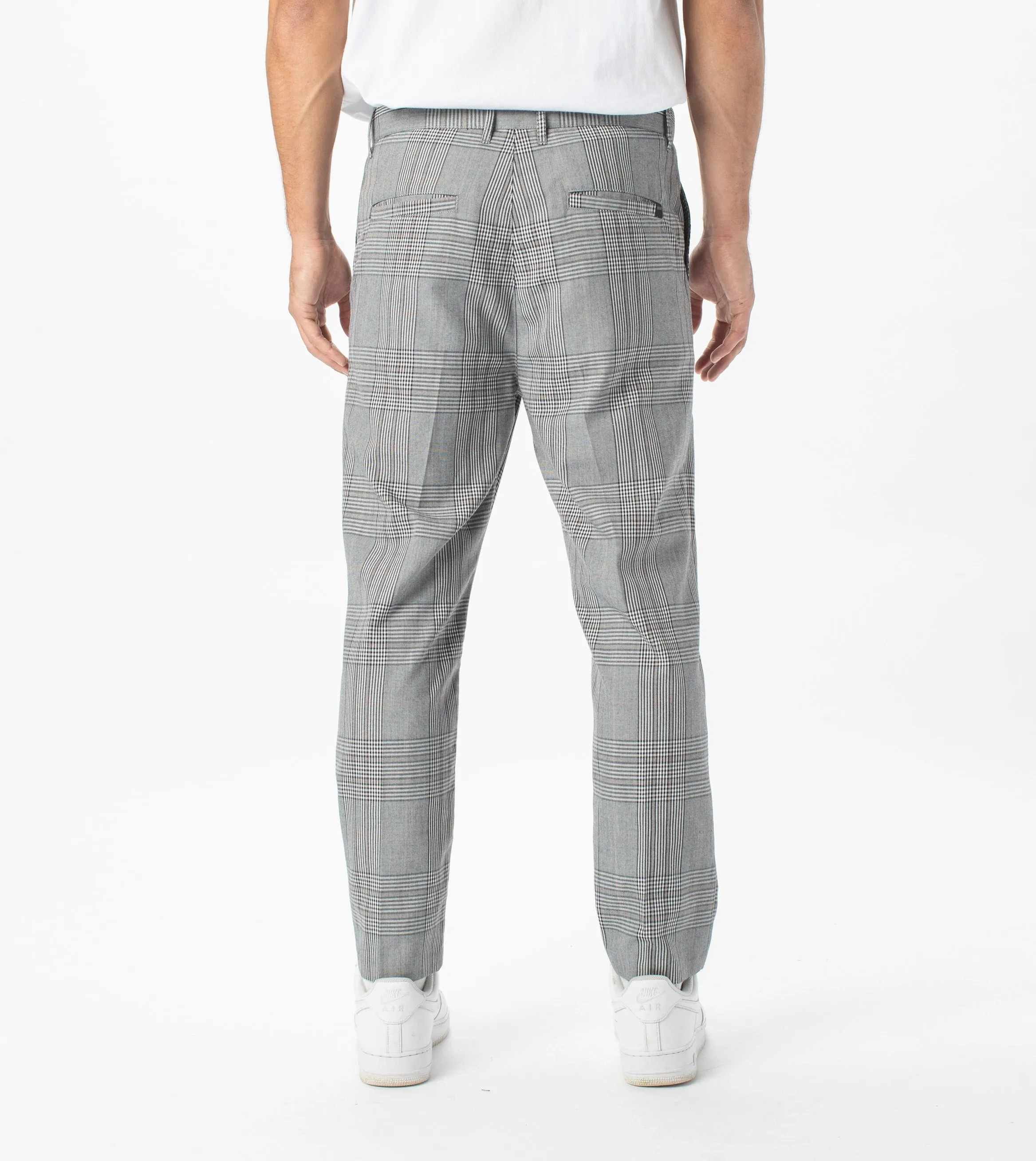 Jumpa Plaid Chino Pant Grey