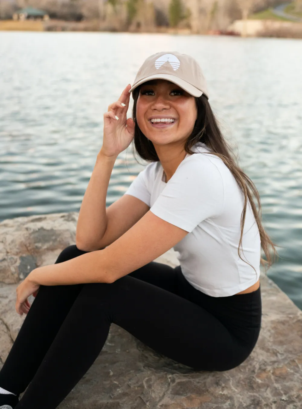 Khaki Logo Dad Cap