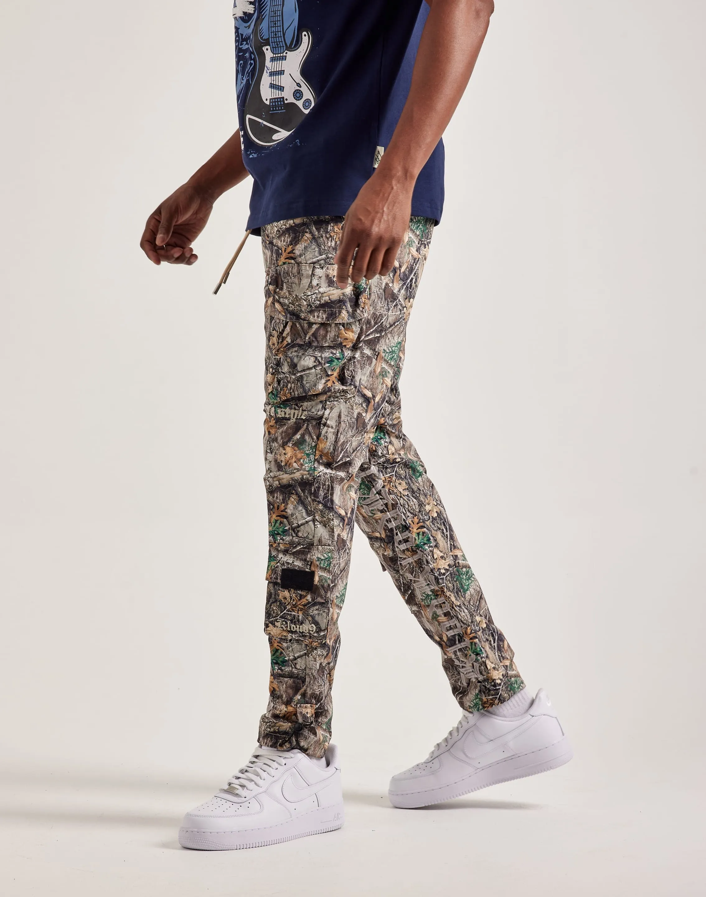 Kloud 9  Nylon Cargo Embroidery Pants