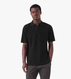 Knit Polo 01 Black