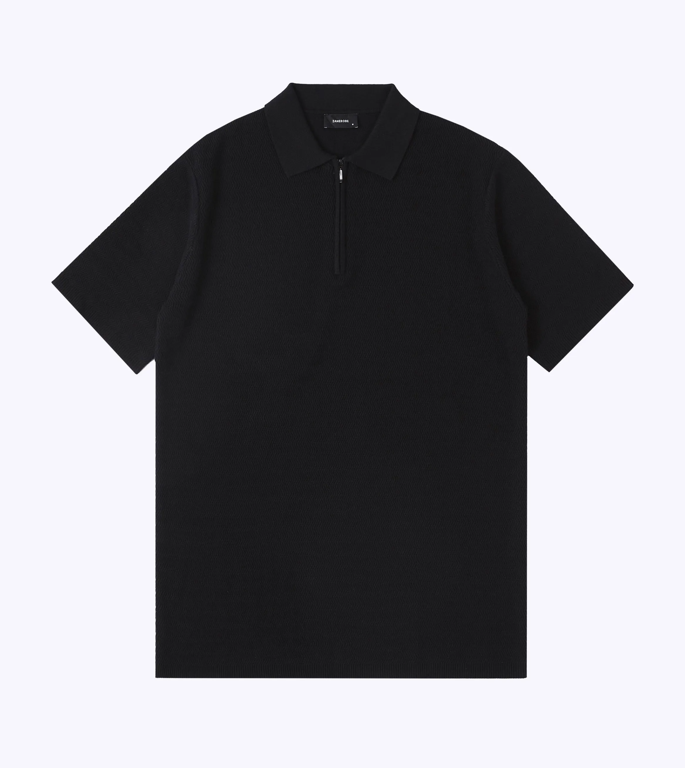 Knit Polo 01 Black