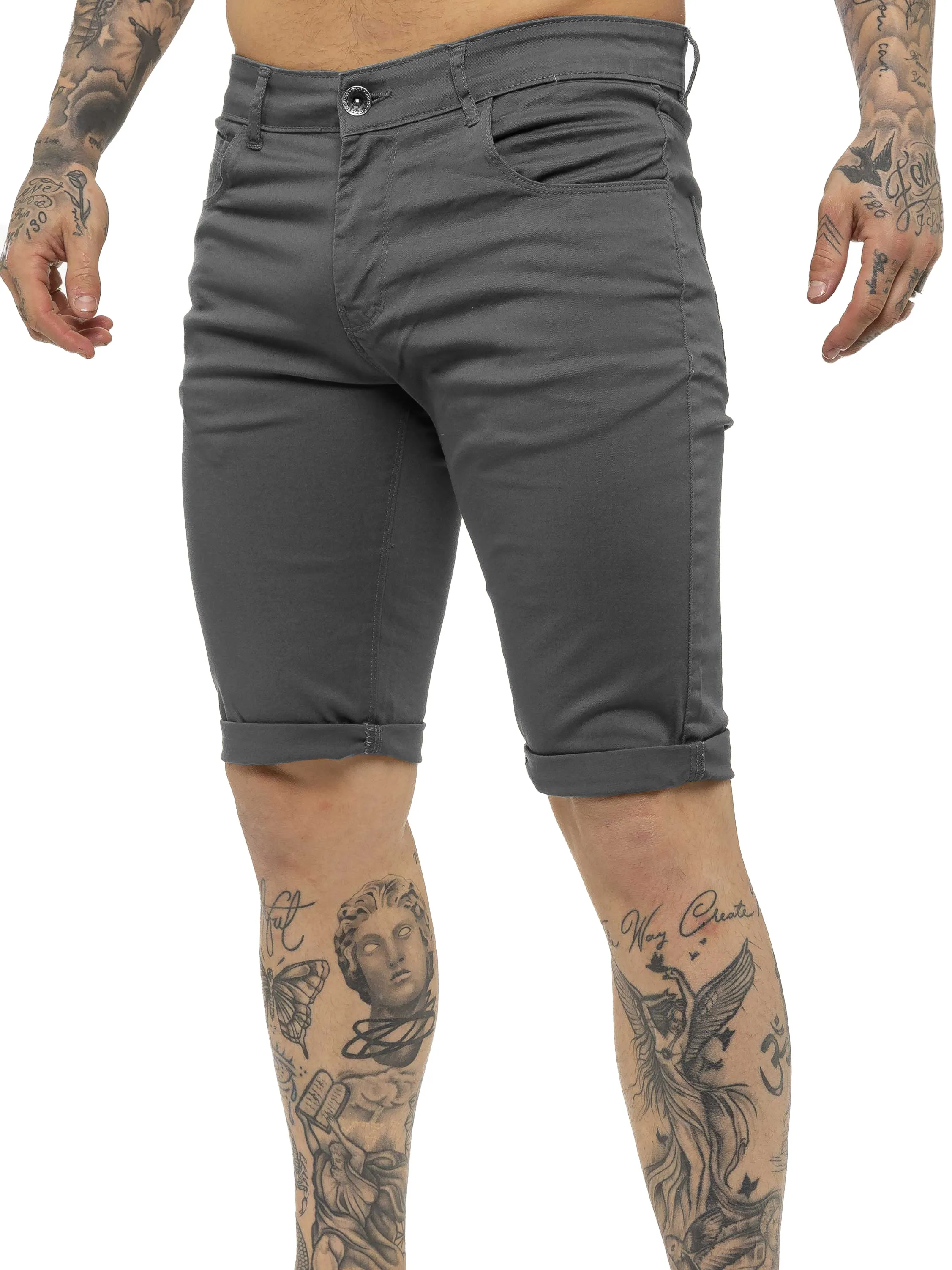 Kruze | Mens Slim Fit Chino Shorts