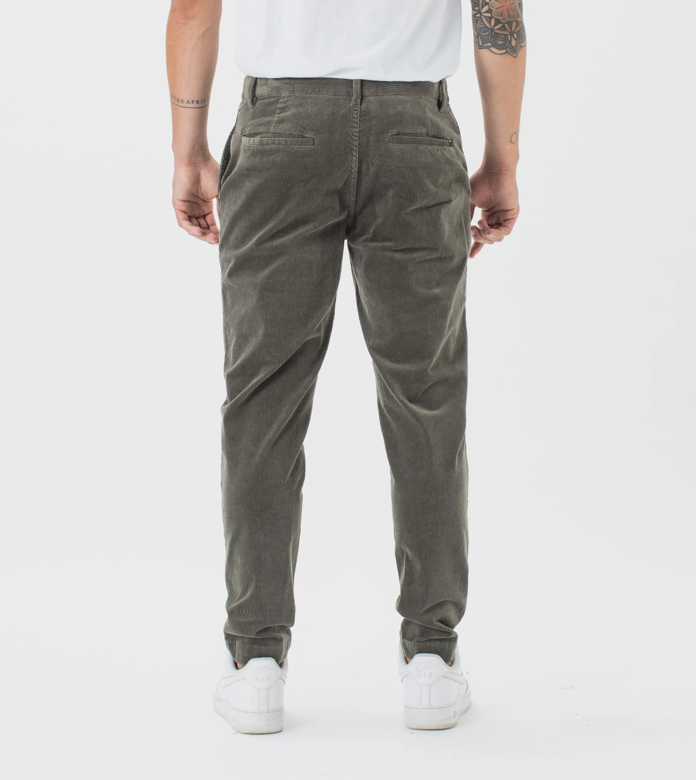 Kyoto Cord Chino Dk Moss