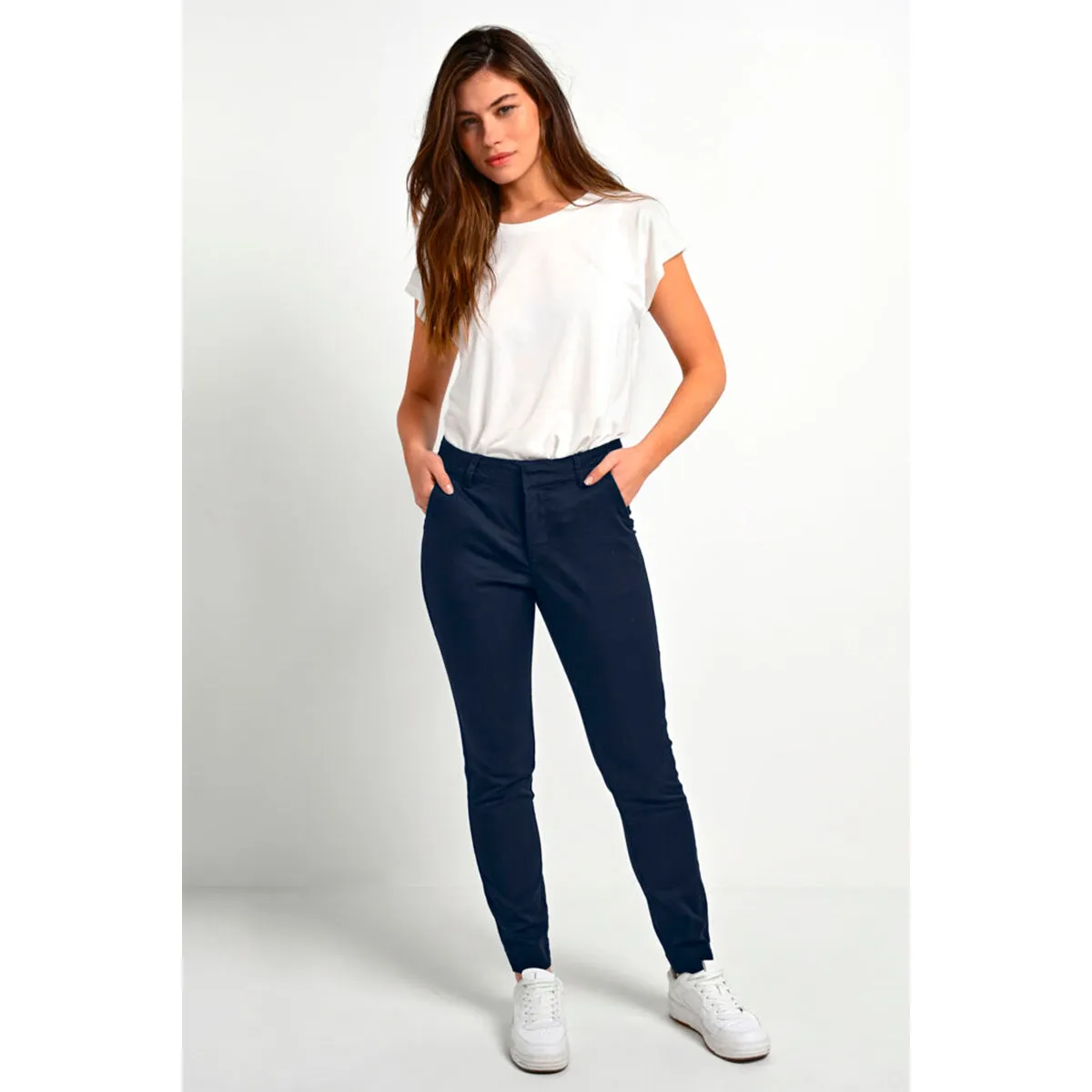 Lea 7/8 Chino pant midnight marine (Levering 3-4 hverdage)