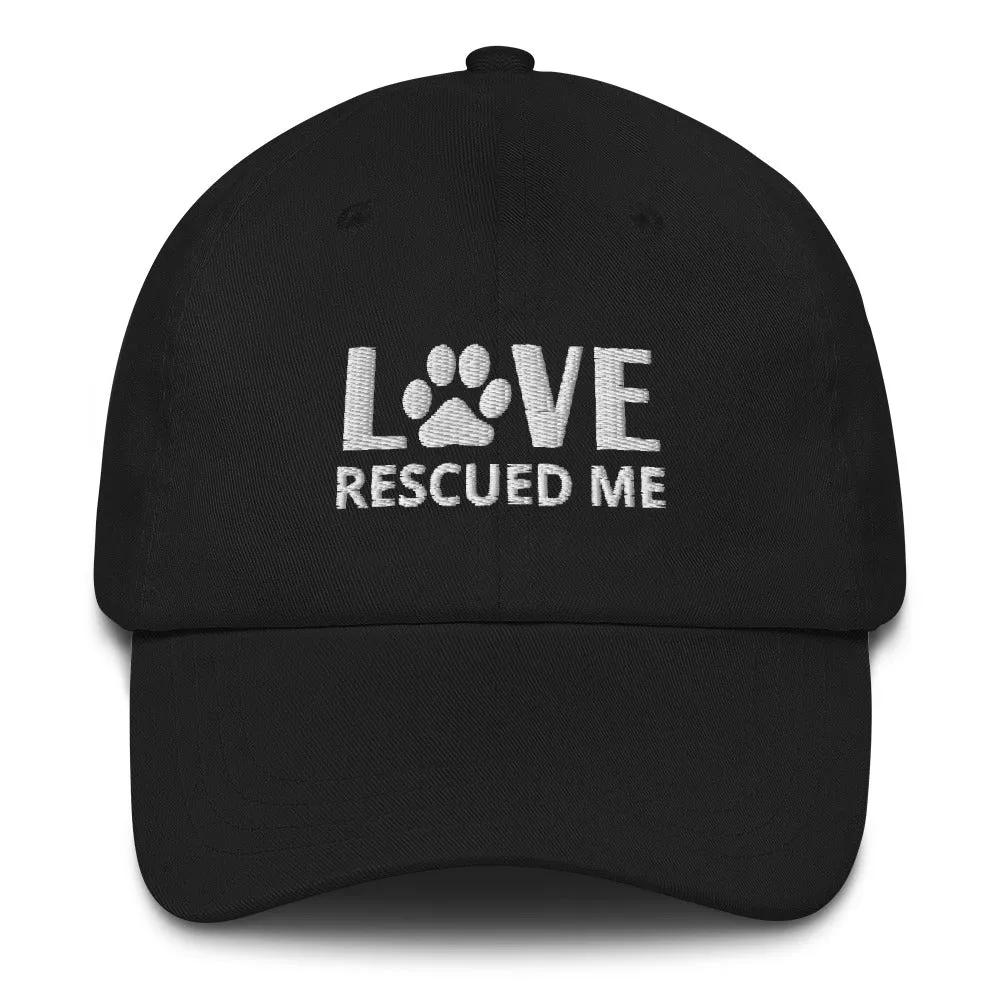 Love Rescued Me | Cat Rescue Hat | Perfect gift for the cat lover in your family!| Multiple Hat Colors Available