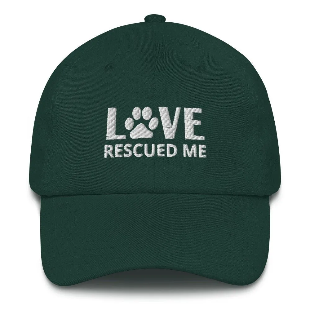 Love Rescued Me | Cat Rescue Hat | Perfect gift for the cat lover in your family!| Multiple Hat Colors Available