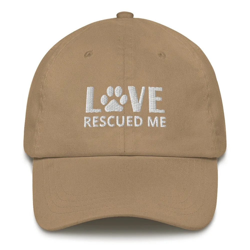 Love Rescued Me | Cat Rescue Hat | Perfect gift for the cat lover in your family!| Multiple Hat Colors Available