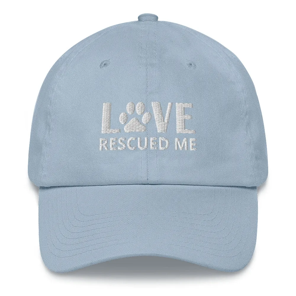 Love Rescued Me | Cat Rescue Hat | Perfect gift for the cat lover in your family!| Multiple Hat Colors Available