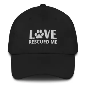 Love Rescued Me | Cat Rescue Hat | Perfect gift for the cat lover in your family!| Multiple Hat Colors Available