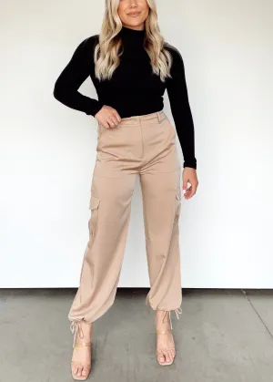 Luxe Satin Cargo Pants