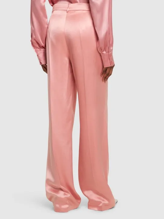 Magda Butrym   Silk satin straight pants 