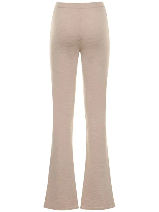 Magda Butrym   Wool blend knit straight pants 