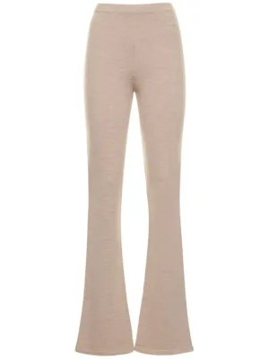 Magda Butrym   Wool blend knit straight pants 