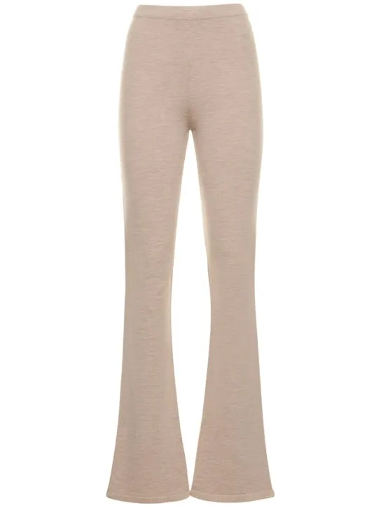 Magda Butrym   Wool blend knit straight pants 