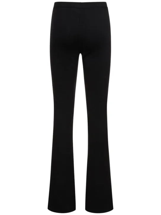 Magda Butrym   Wool blend knit straight pants 