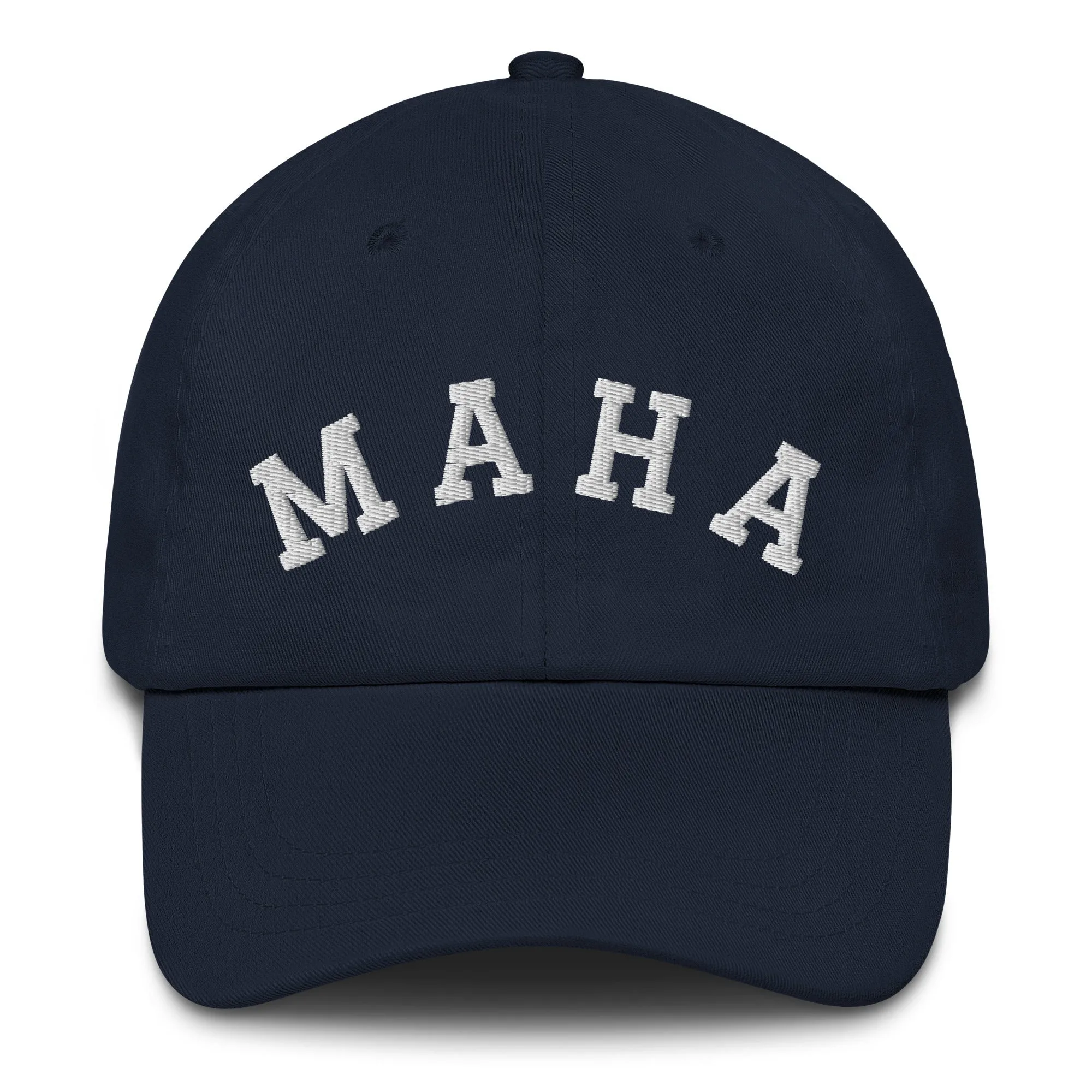 MAHA Collegiate Embroidered Dad Hat