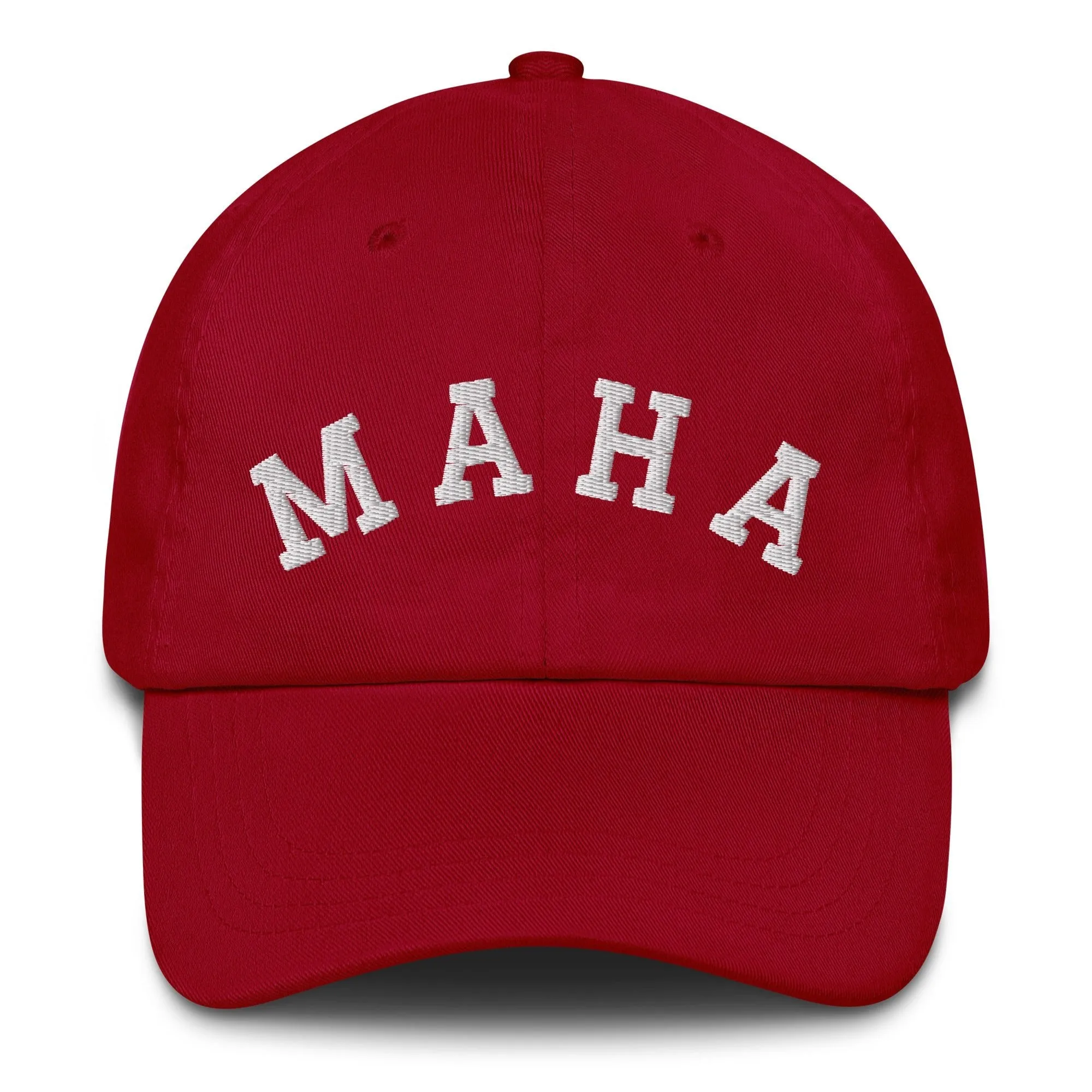 MAHA Collegiate Embroidered Dad Hat