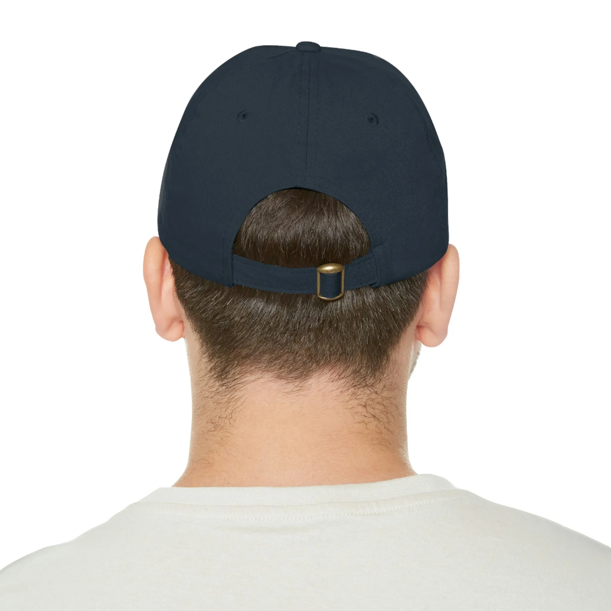 Make-up Horse POD Dad Hat with Leather Patch (Rectangle)