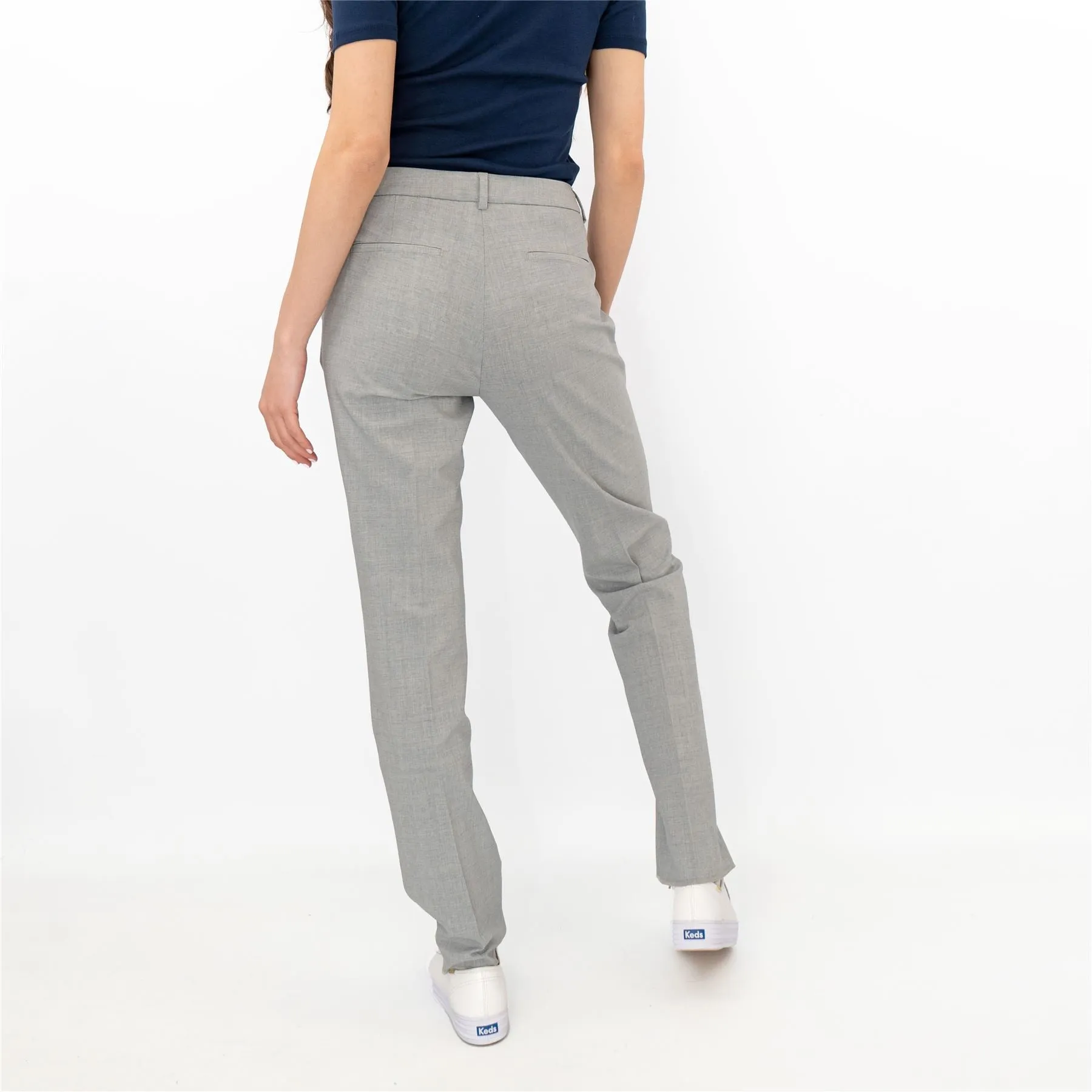 Max Mara Weekend Fazio Cotton Blend Cigarette Trousers