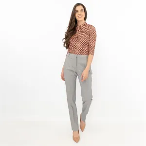 Max Mara Weekend Fazio Cotton Blend Cigarette Trousers