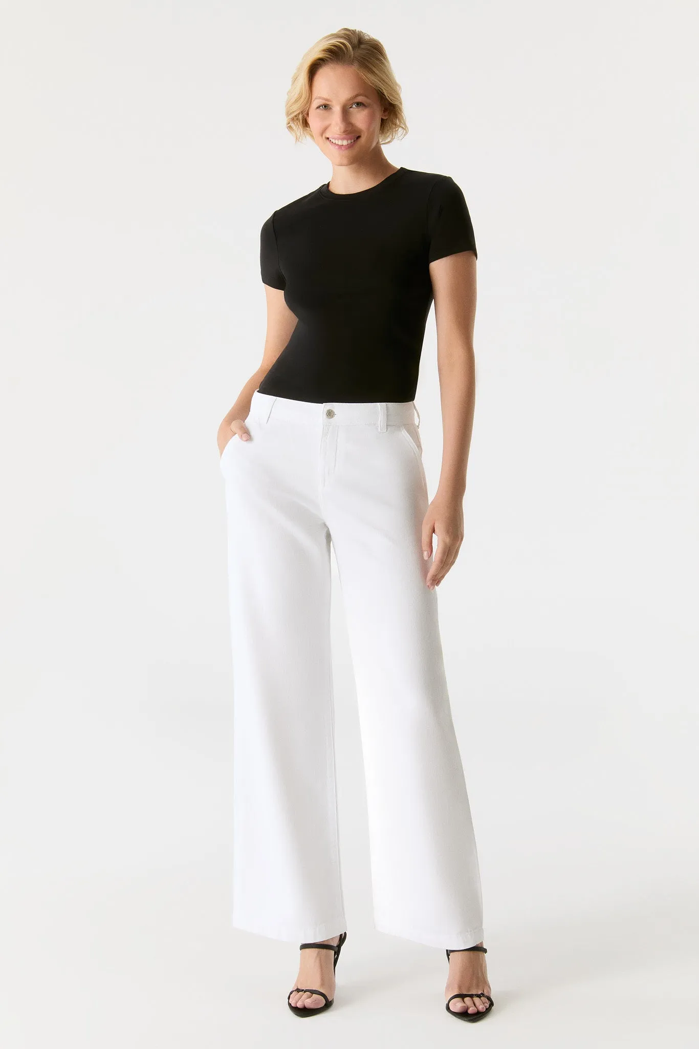 Maxine Low Waist Full Jeans White