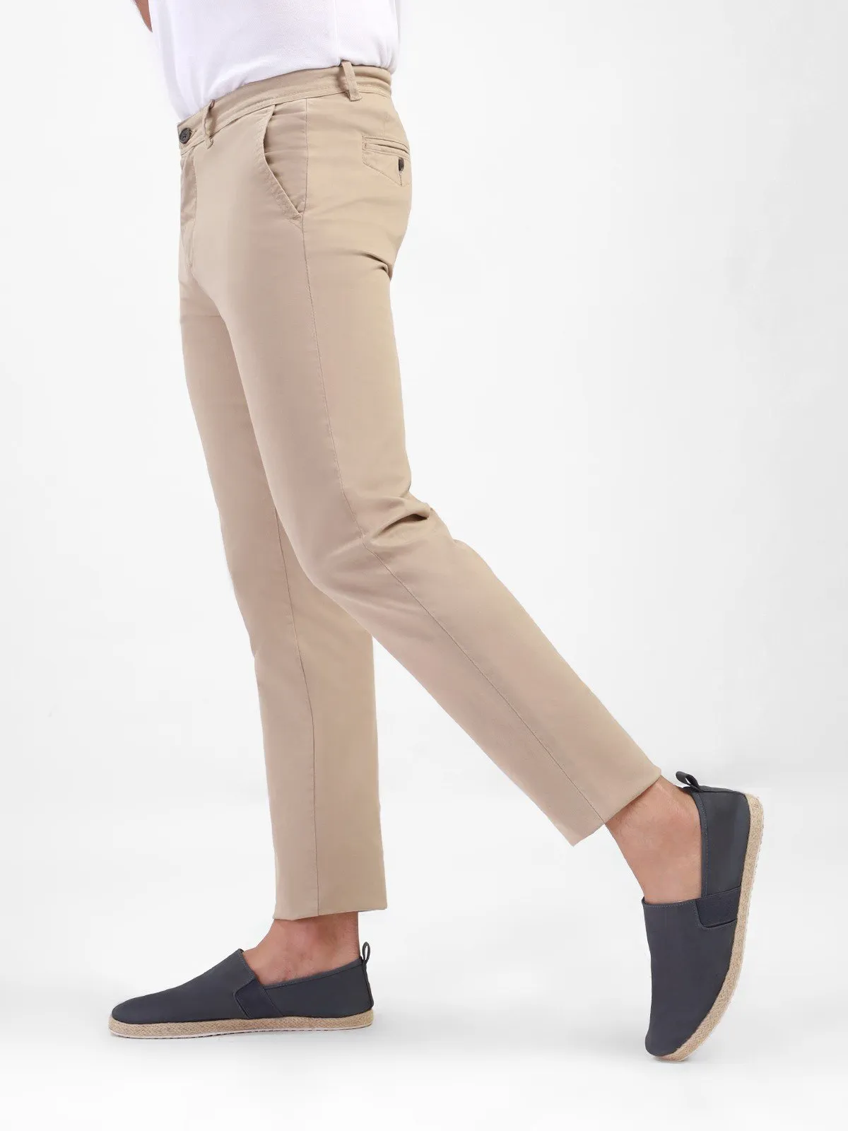 Men's Beige Chino Pant - EMBCP20-012