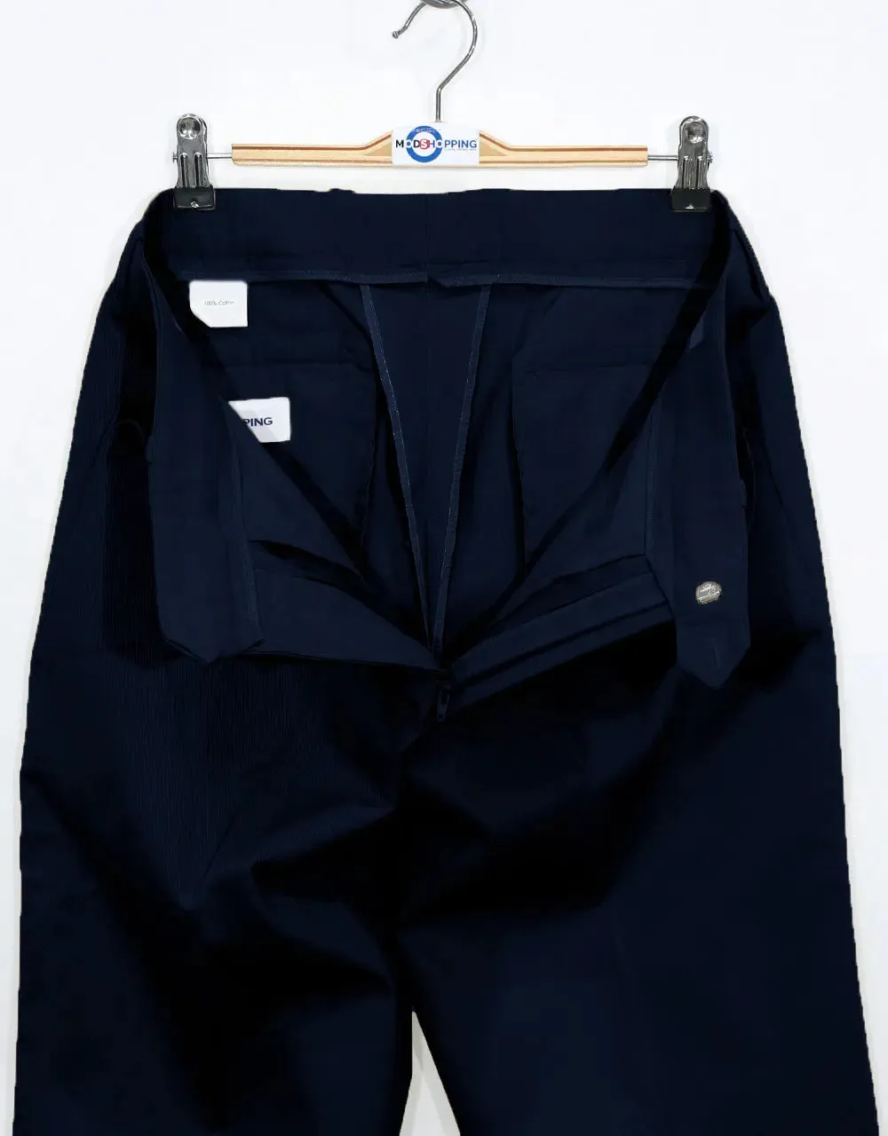 Men's Chino Trousers | 60s Vintage Style Navy Blue Chino Trouser