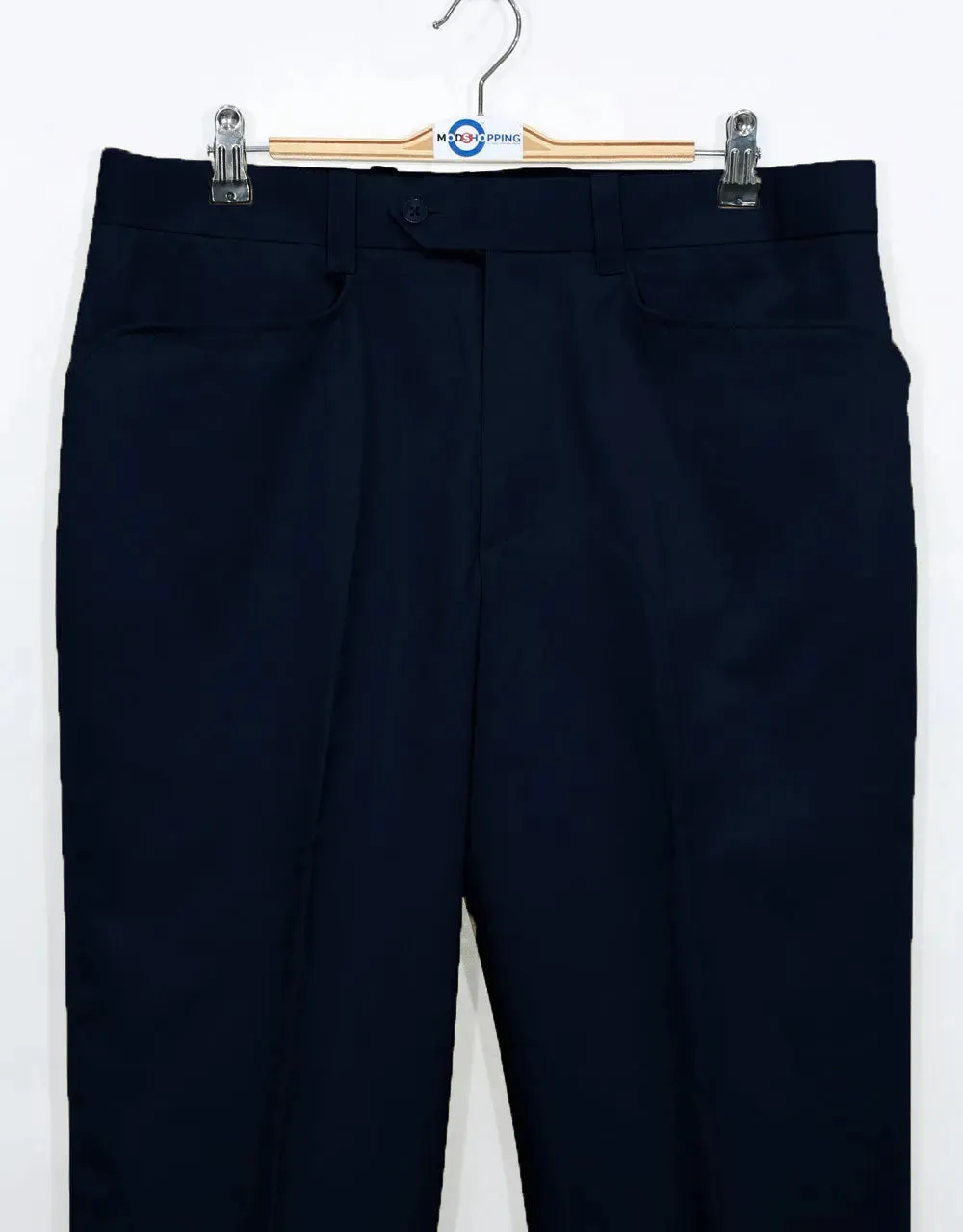 Men's Chino Trousers | 60s Vintage Style Navy Blue Chino Trouser