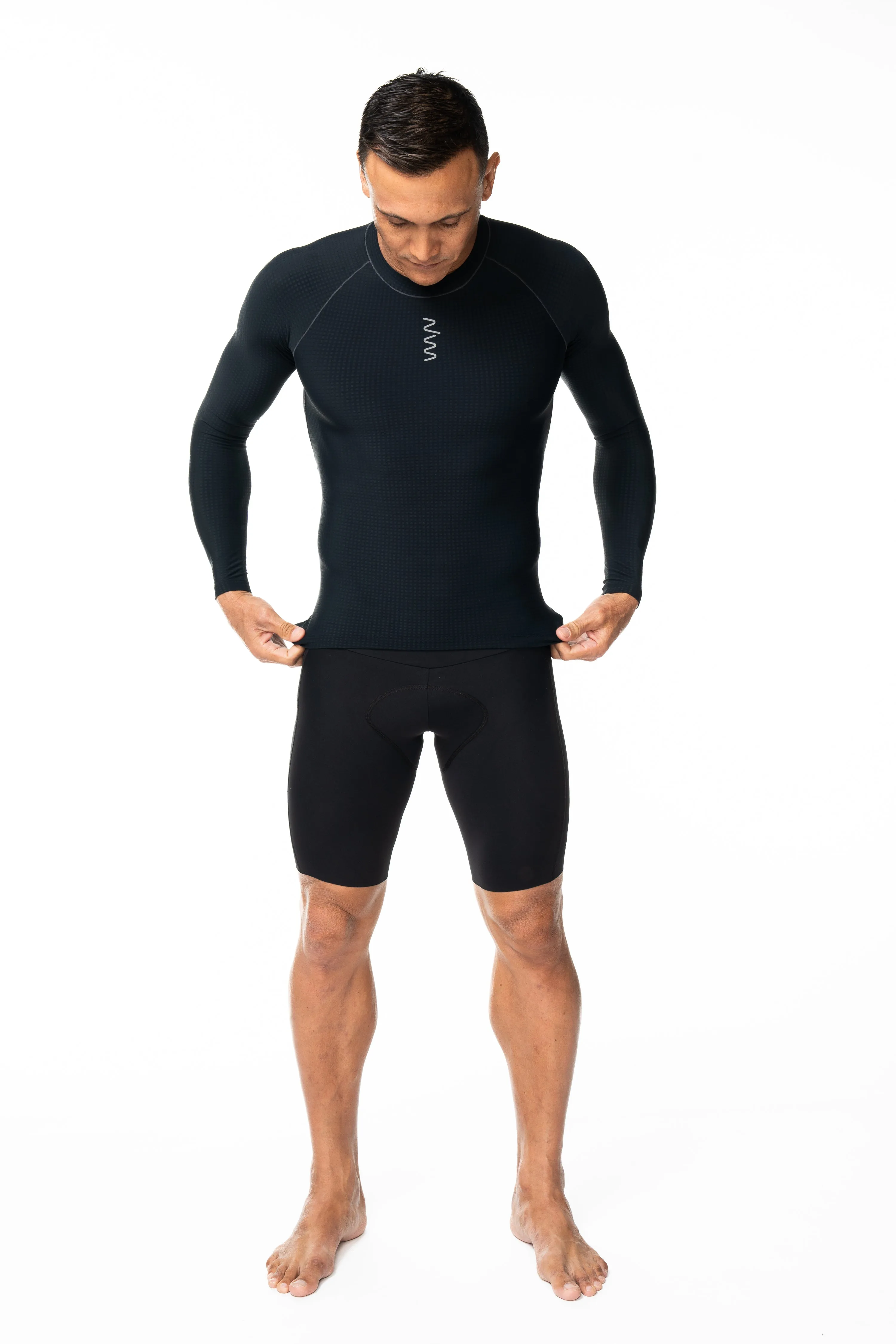 Men's Sleeved Base Layer - Black