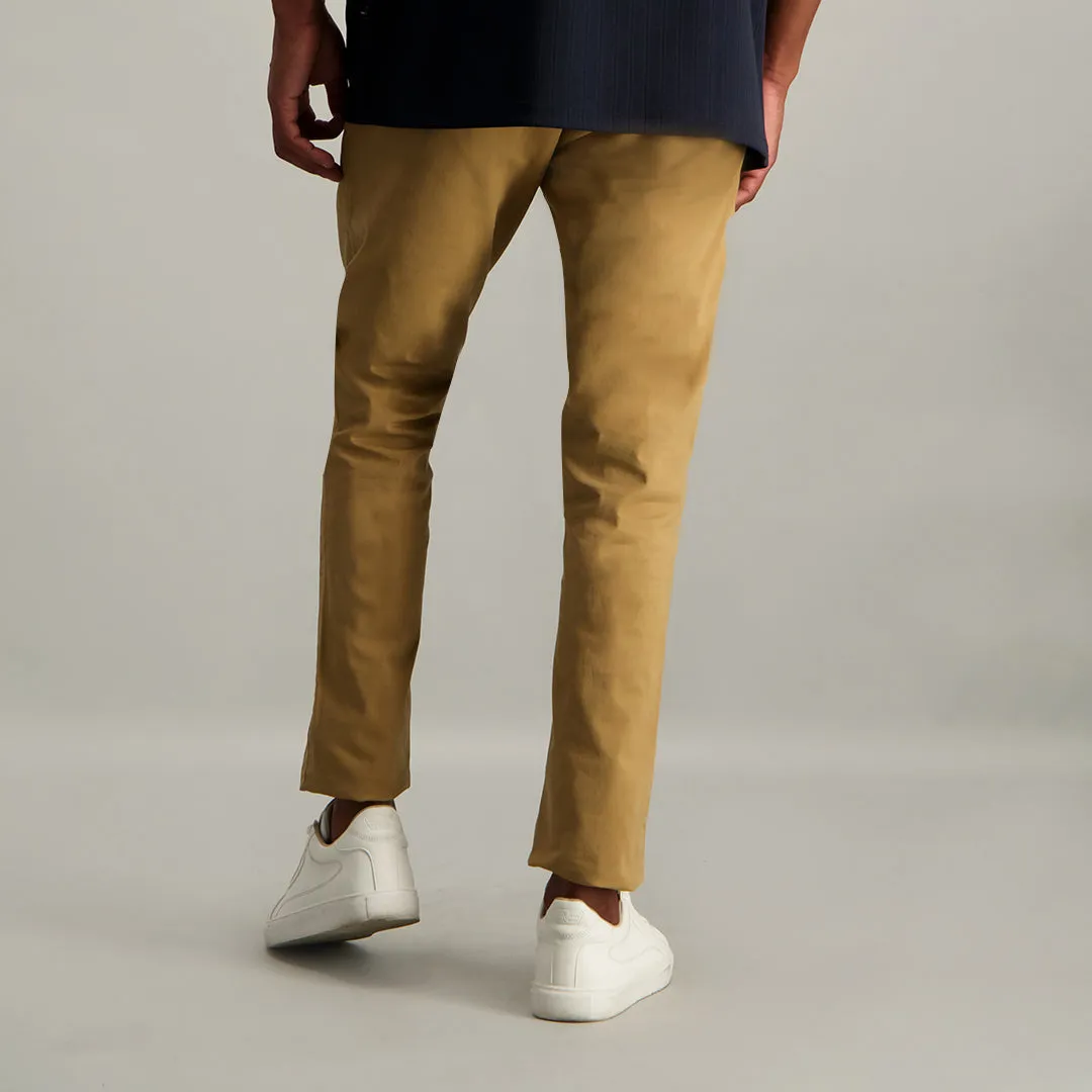 MENS ZAFF KHAKI SLIMFIT STRETCH CHINO (CORE)