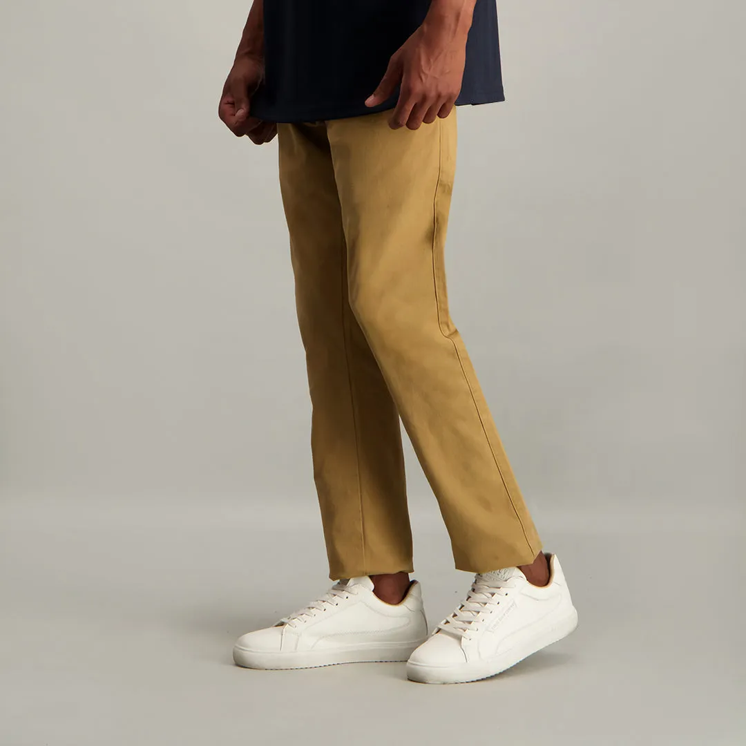 MENS ZAFF KHAKI SLIMFIT STRETCH CHINO (CORE)