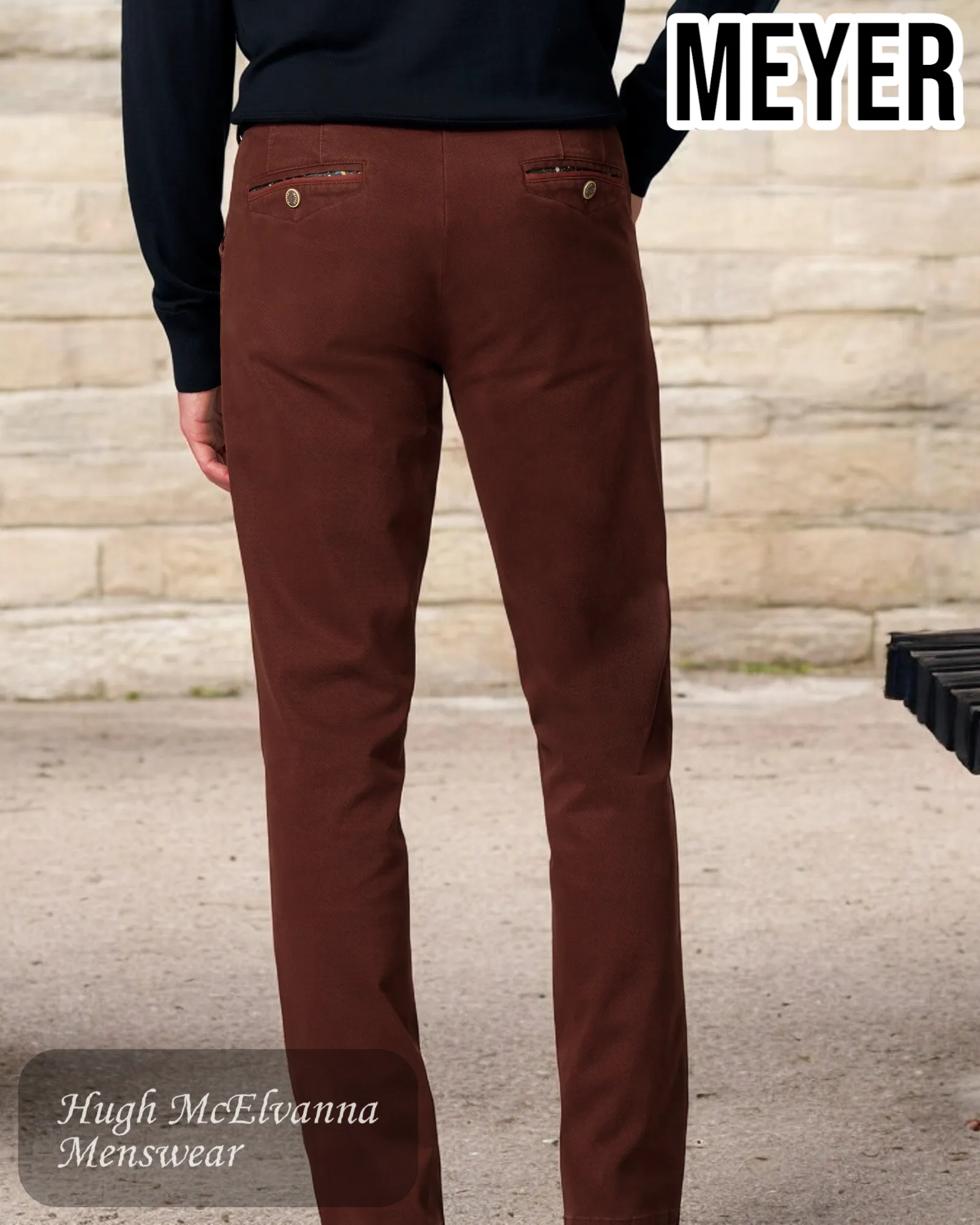 Meyer CHICAGO 5613/48 Burgundy Chino