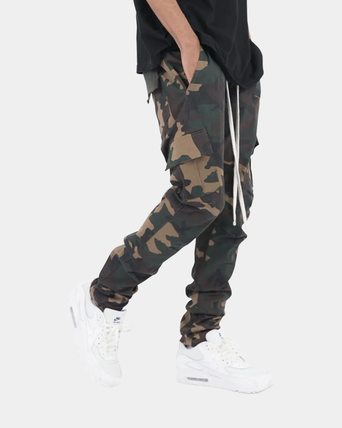 MNML Cargo Drawcord II Pants Woodland Camo