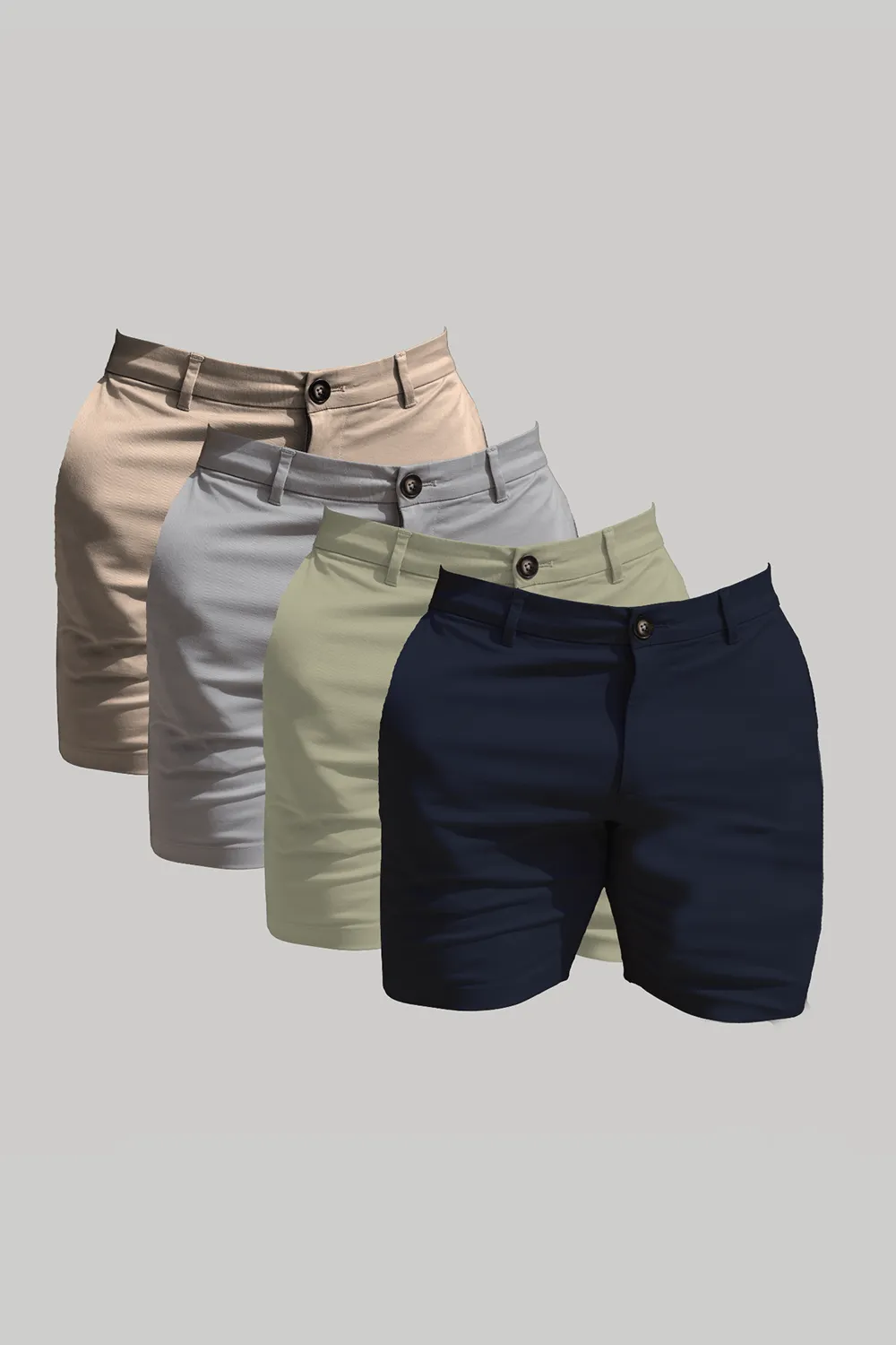 Muscle Fit Chino Shorts 4-Pack