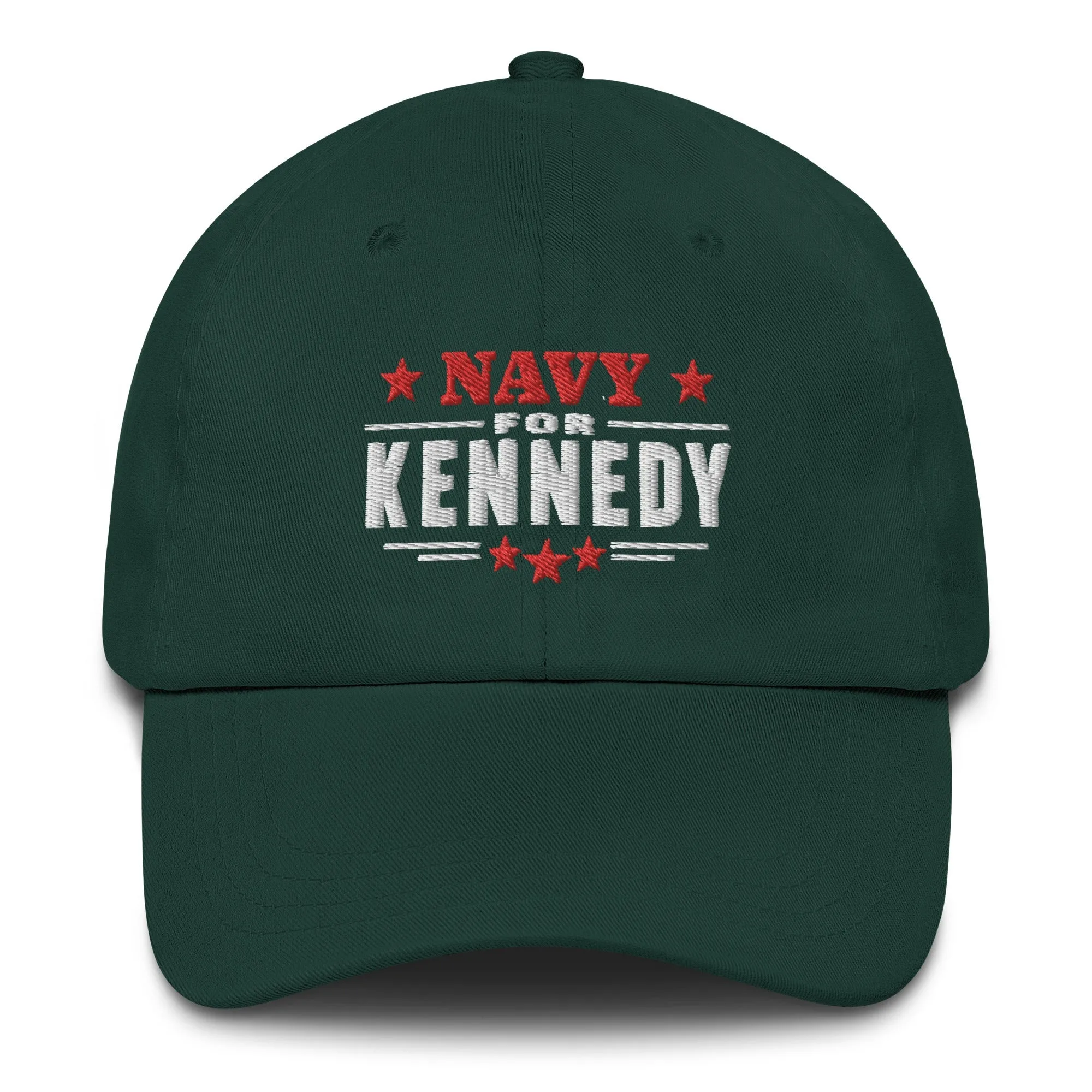 Navy for Kennedy Embroidered Dad Hat