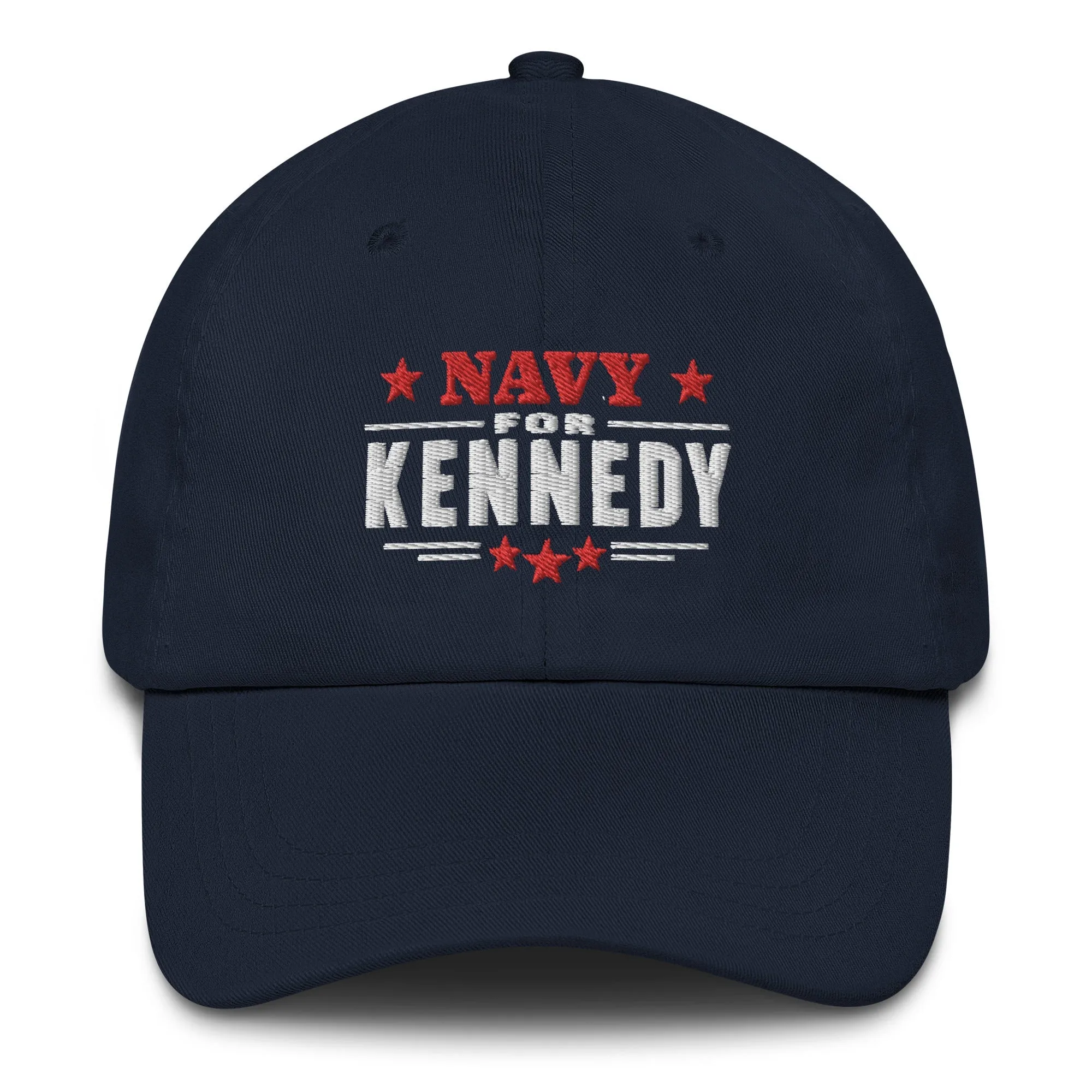 Navy for Kennedy Embroidered Dad Hat