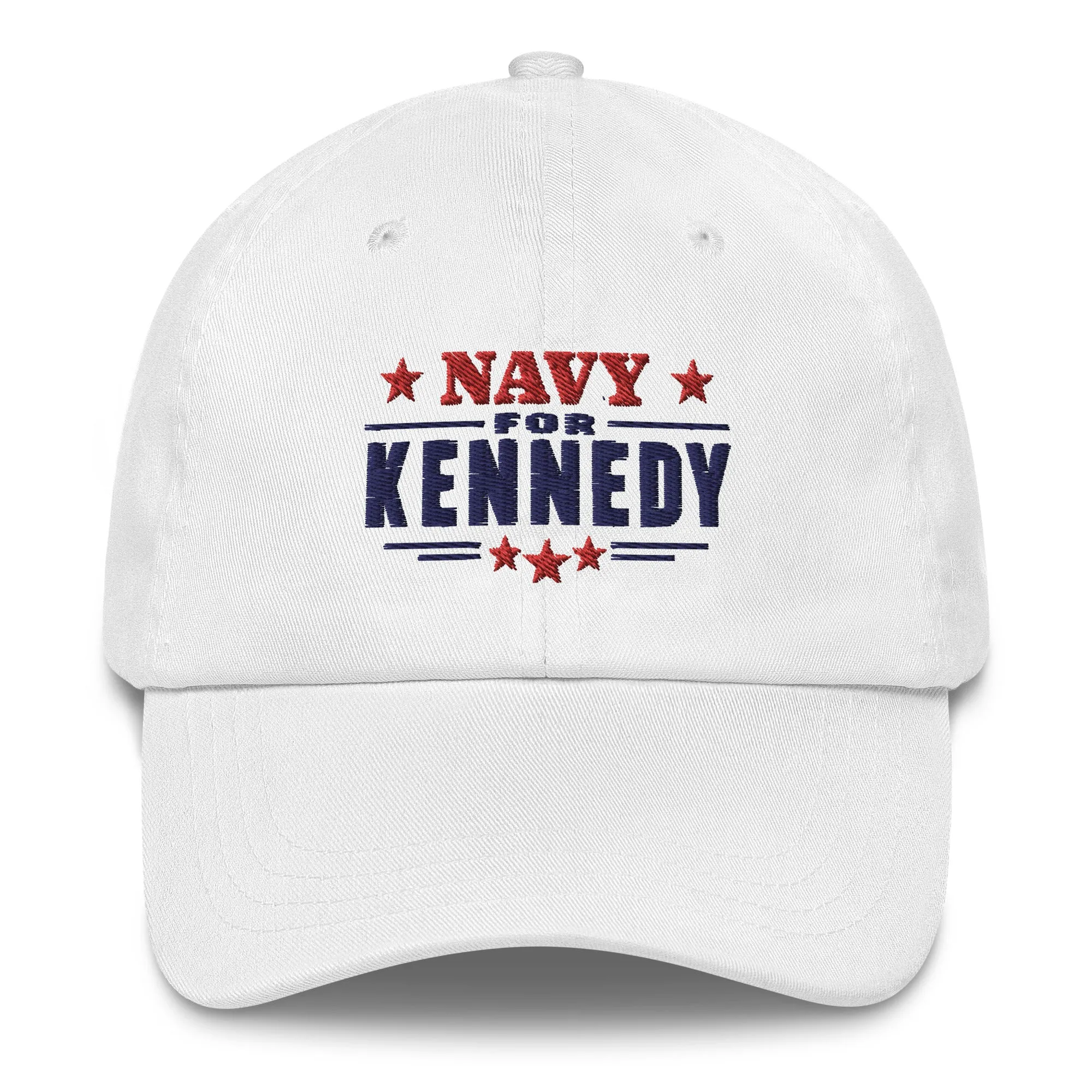 Navy for Kennedy Embroidered Dad Hat