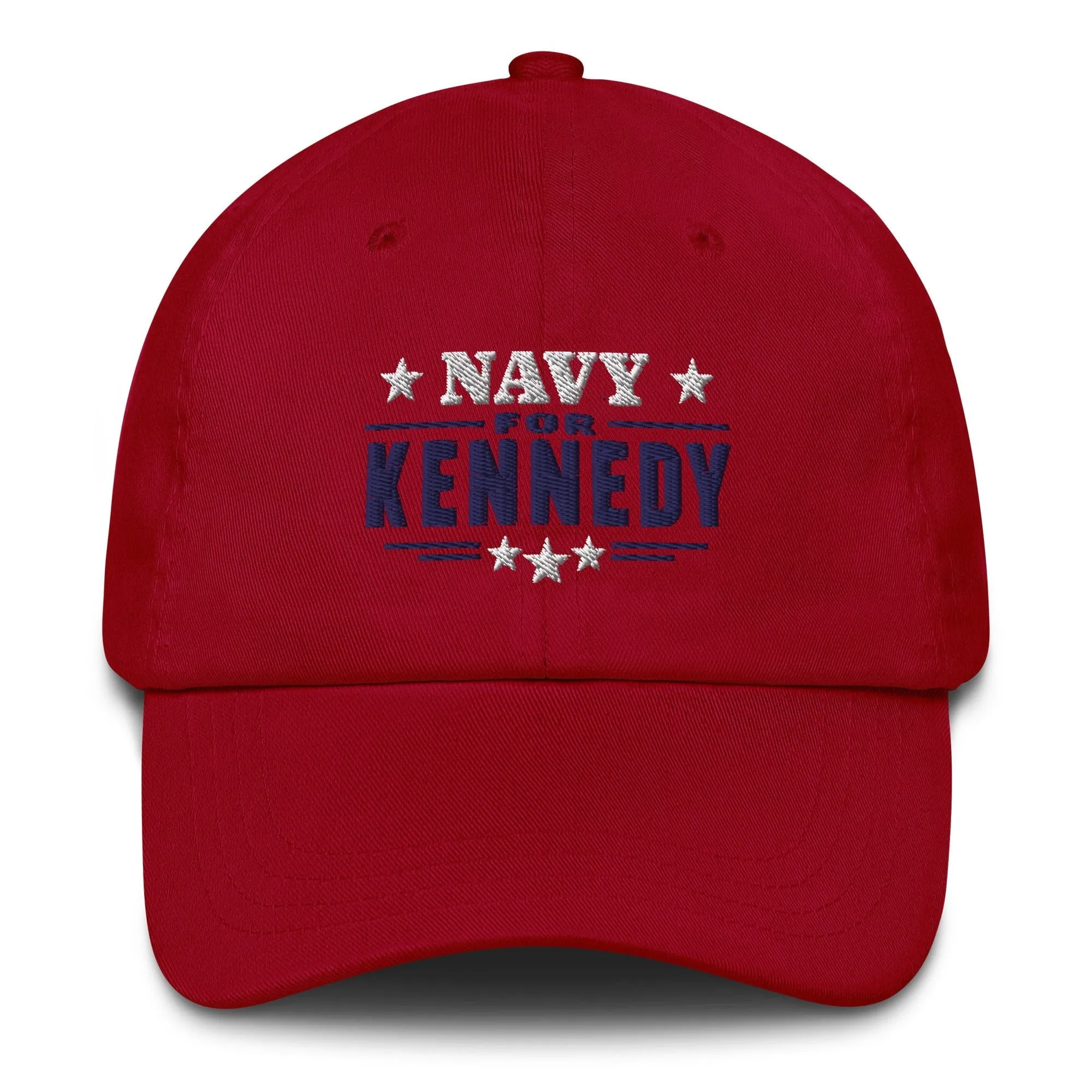 Navy for Kennedy Embroidered Dad Hat