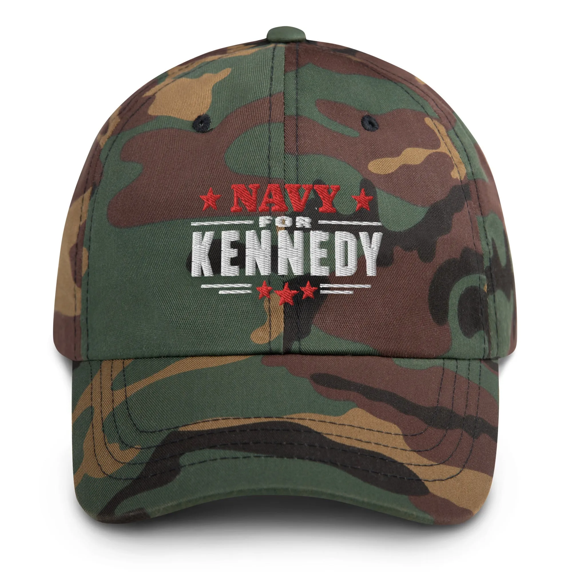 Navy for Kennedy Embroidered Dad Hat