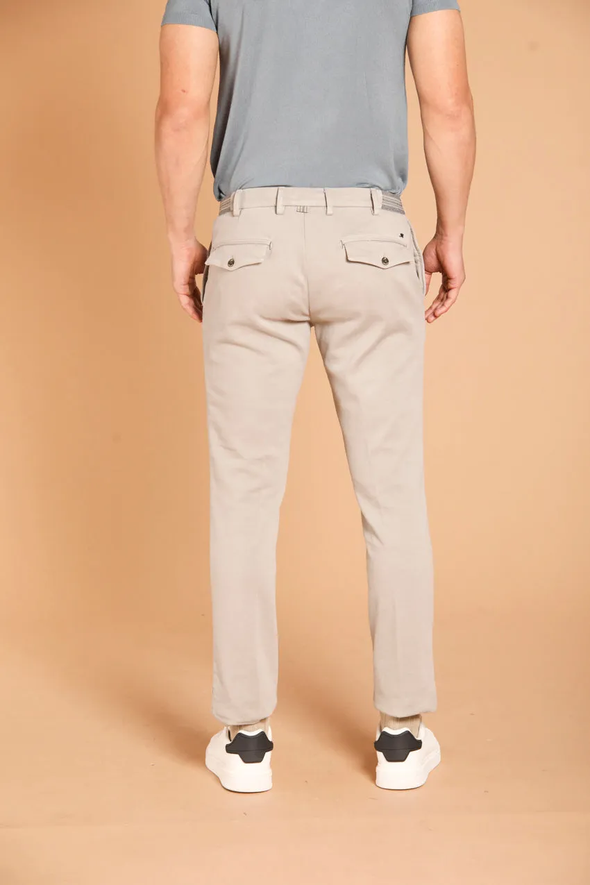 New York Golf 1 Pinces pantalone chino jogger uomo in felpa regular fit