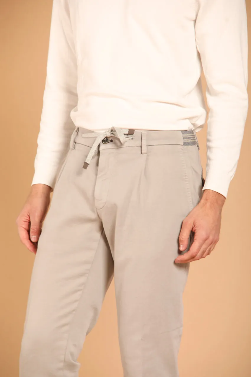 New York Golf 1 Pinces pantalone chino jogger uomo in felpa regular fit