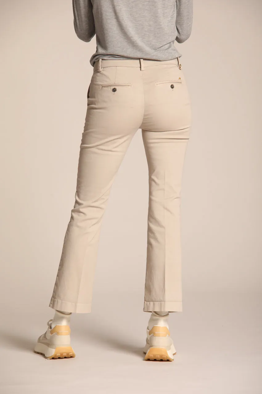 New York Trumpet pantalone chino donna in raso slim fit