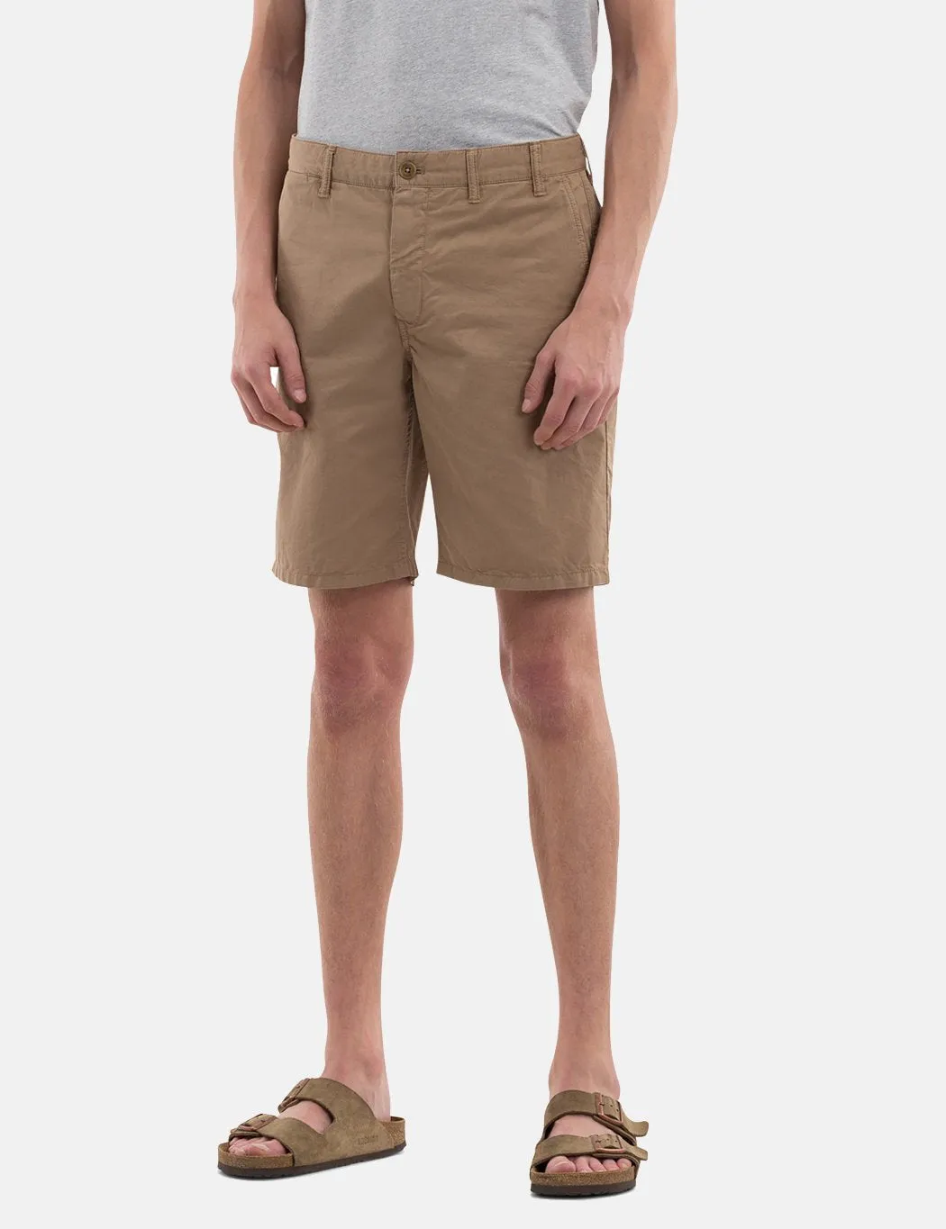 Norse Projects Aros Light Twill Shorts - Utility Khaki