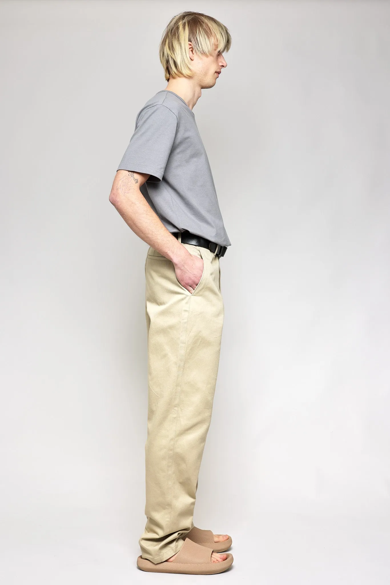 NS1203-3 Japanese Chino 20s Chino Cloth in Khaki