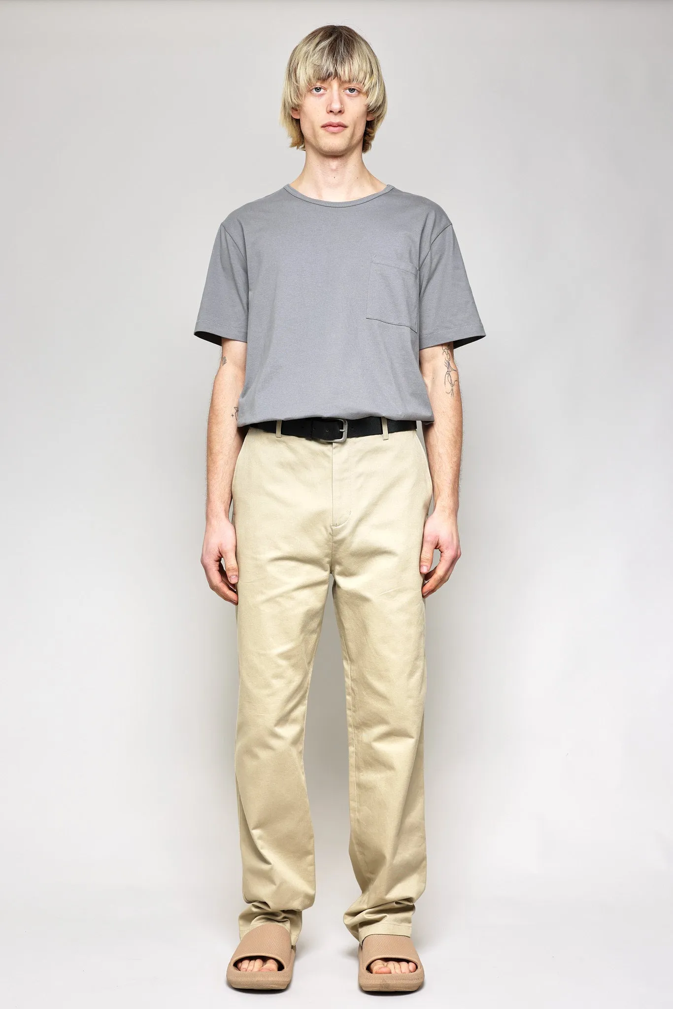 NS1203-3 Japanese Chino 20s Chino Cloth in Khaki